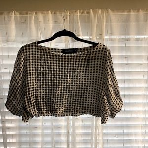 Checkered crop top from urban outfitters